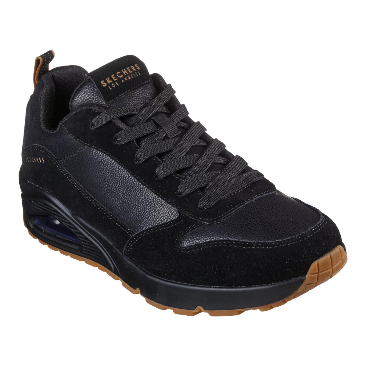 Mens Skechers Uno Stacre Sneakers - Black Suede Size 11 M US 52468/BBK - Black