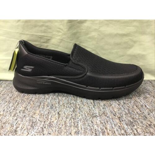 Men s Skechers 216200 Go Walk 6 Orva Black Fabric Loafers Size 13 Wide