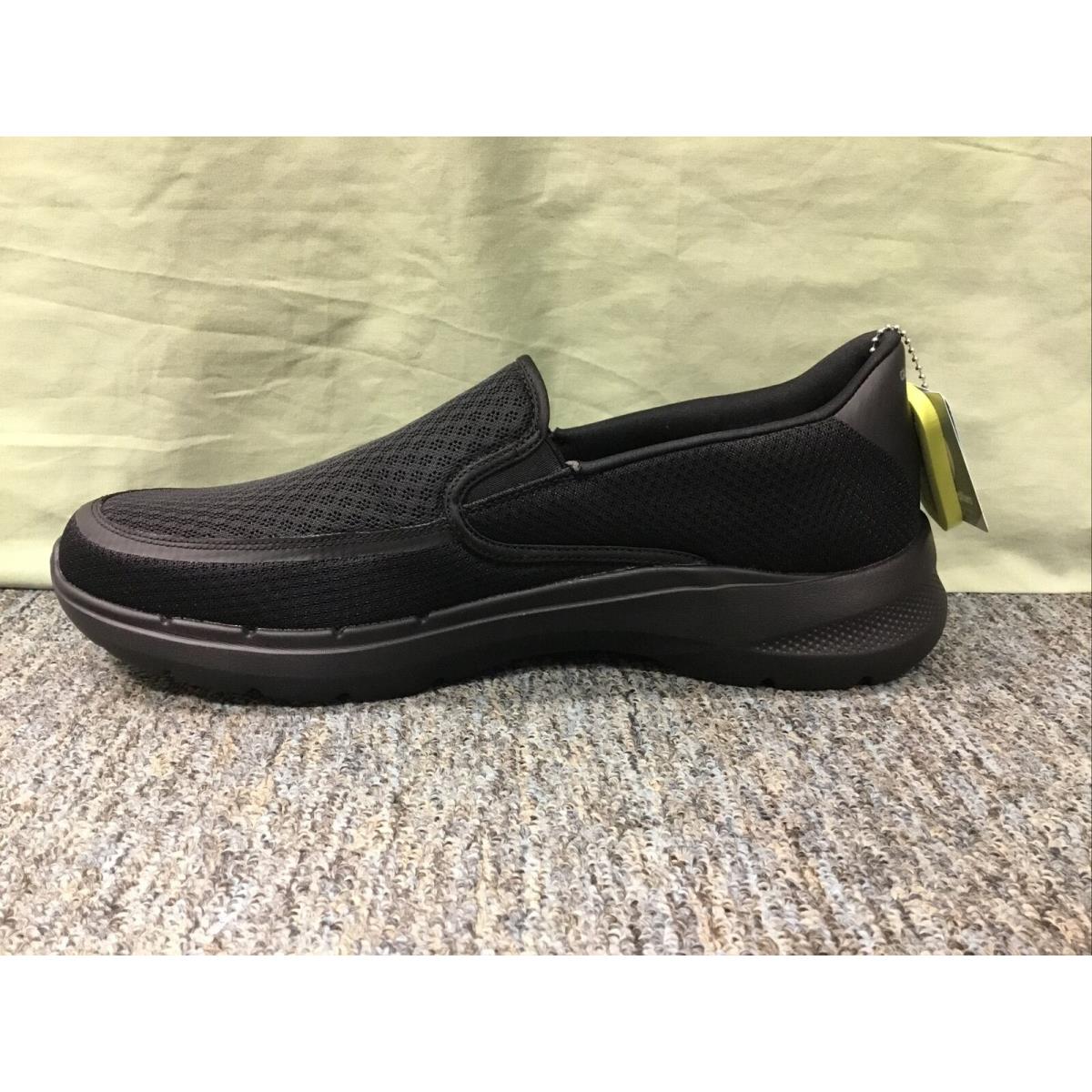 Men s Skechers 216200 Go Walk 6 Orva Black Fabric Loafers Size 10.5 Medium