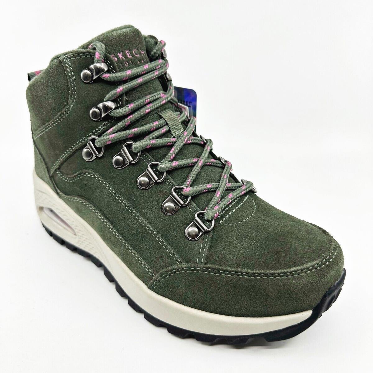 Skechers Uno Rugged Olive Green Womens Size 6.5 Hiker Sneakers