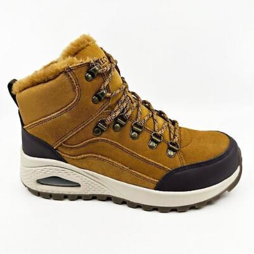 Skechers Uno Rugged Winter Feels Wheat Womens Size 8 Boot Sneakers