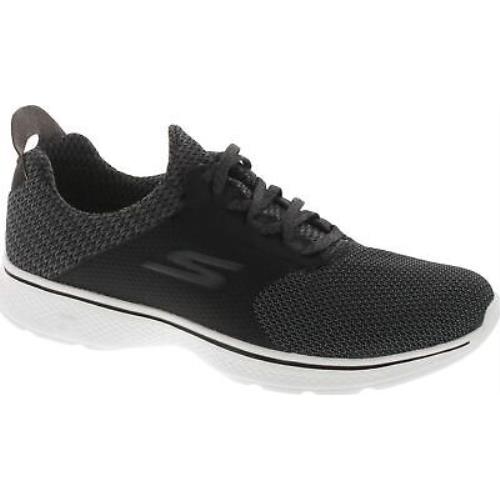 Skechers Mens 54170 Gowalk 4 - Instinct Sneaker - Black/White