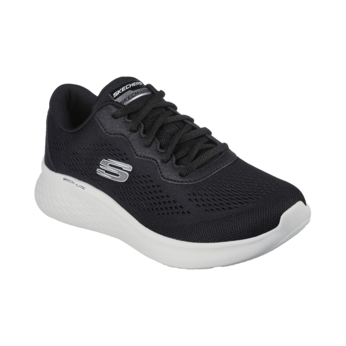 Womens Skechers Skech-lite Pro Perfect Time Sneaker - Black/white Size 9 M US