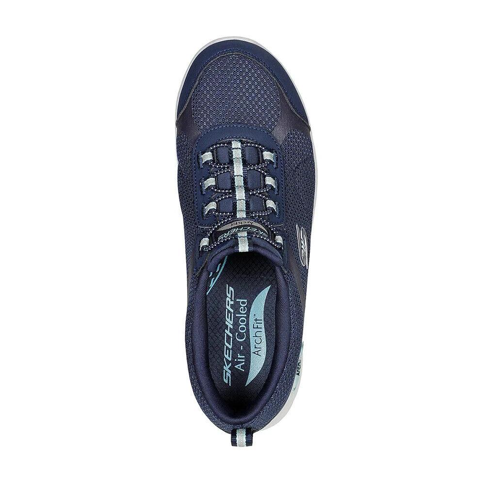 Skechers N6023 Womens Navy Arch Fit Refine Casual Sneakers Size 5.5 M - Blue