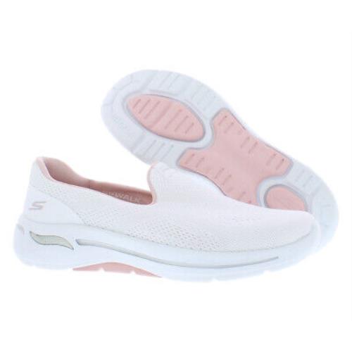 Skechers Go Walk Arch Fit Imagines Womens Shoes Size 10 Color: White/light Pink - White/Light Pink, Main: White