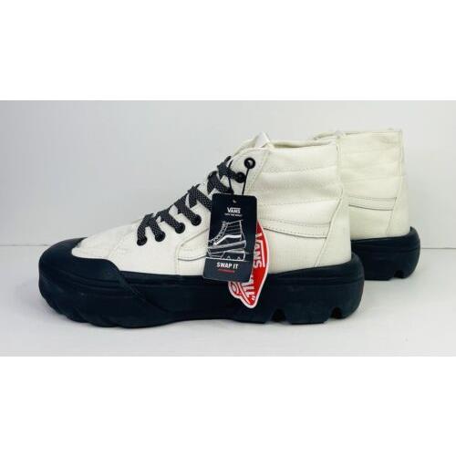 Vans Sk8-Hi Tapered Heavy Canvas White Size 10