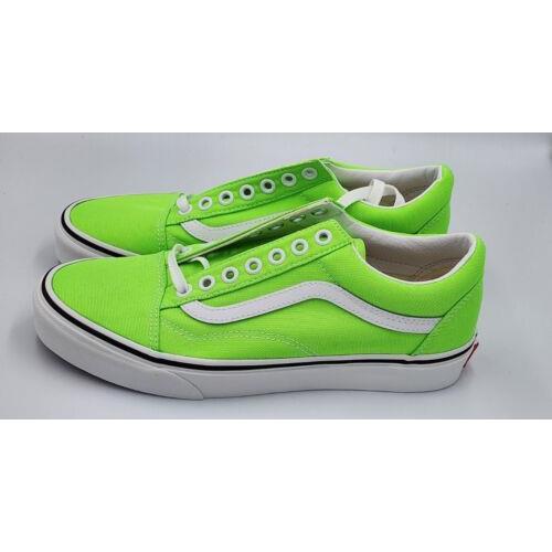 Vans Old Skool EU 39 Neon Green Gecko/tr White Size: 7Mens/8.5Womens
