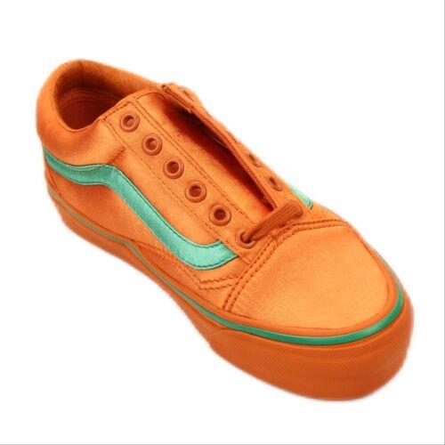 Vans x Opening Ceremony Orange/green OC Satin Old Skool Sneakers Size 4