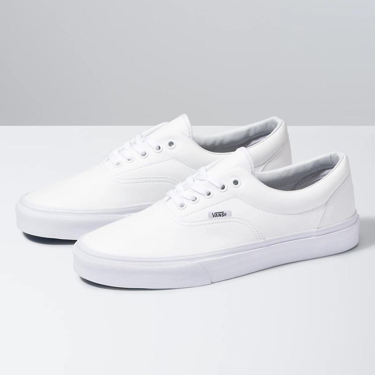 Vans Unisex Adults` Era Low-top Sneakers Classic Tumble True White Size 6.5