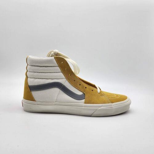Vans Old Skool Custom High Top Men`s Sneakers Yellow Multi Size 10