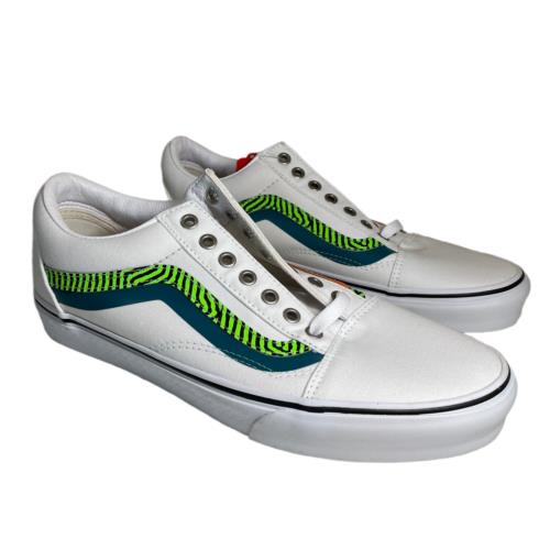 Vans Old Skool Sneaker Wave True White Multi Size M10.5 W12.0 VN0A3WKT4S4