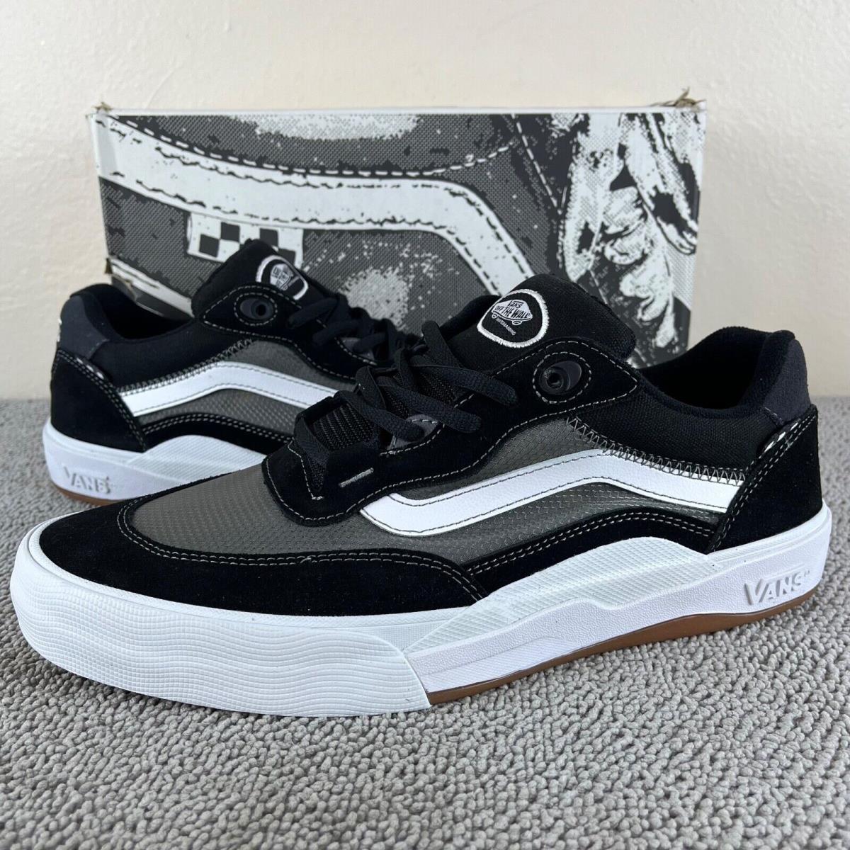 Vans Wayvee Black White Popcush Skate Shoes Sneakers Men`s Size 11.5