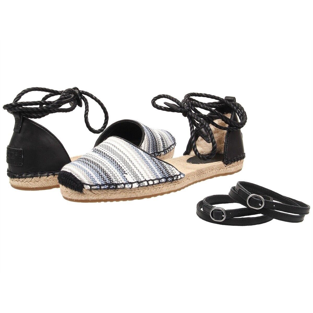 Ugg Australia Women`s Libbi Serape Espadrilles Ankle Strap Summer Sandals