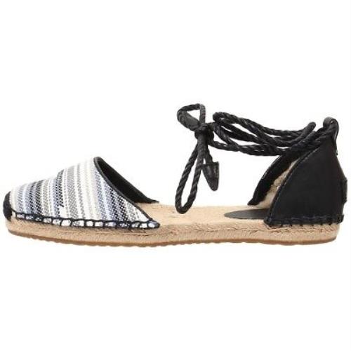 Ugg Australia Women`s Libbi Serape Espadrilles Ankle Strap Summer Sandals Black