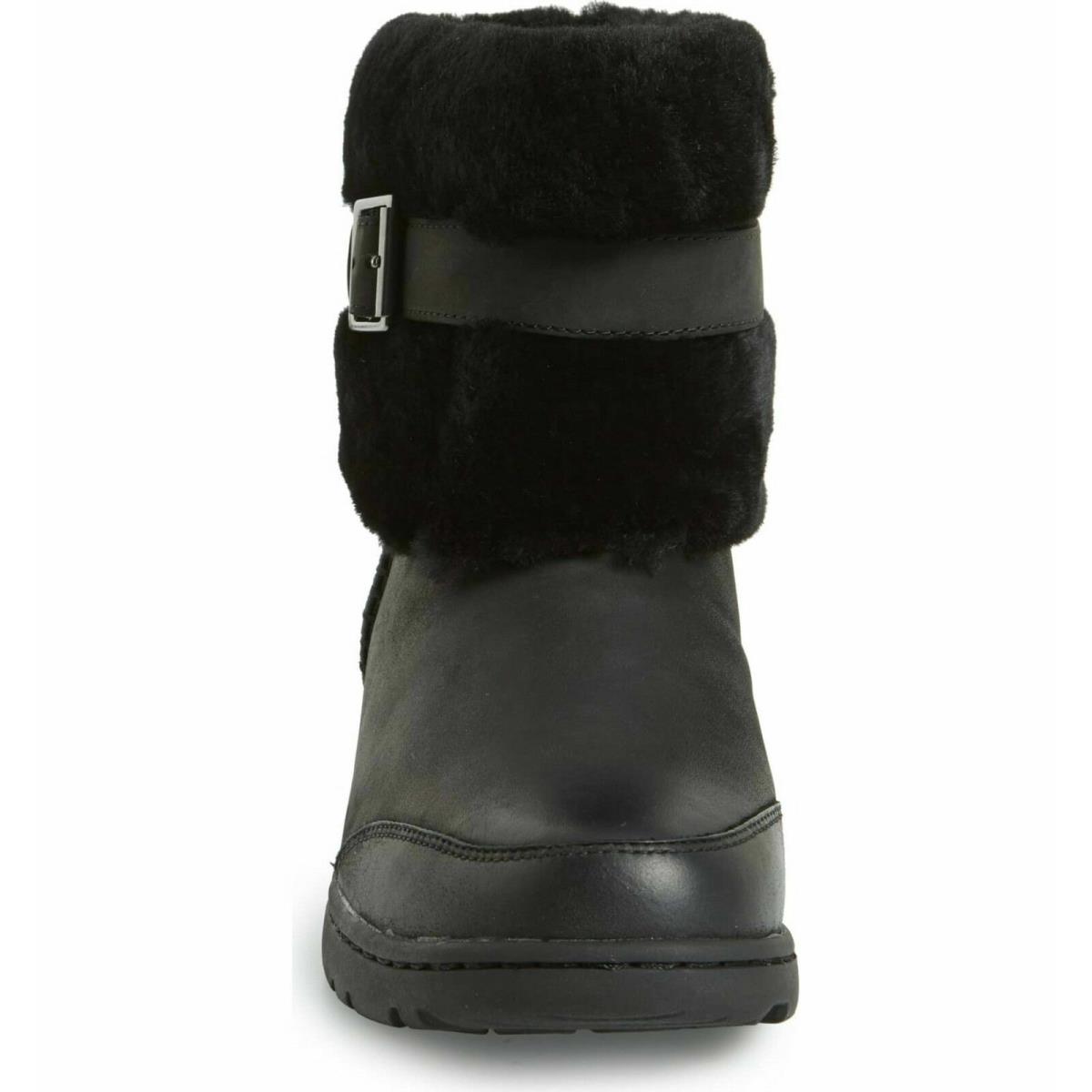 Women Ugg Brielle Waterproof Boot 1008028 Black Leather