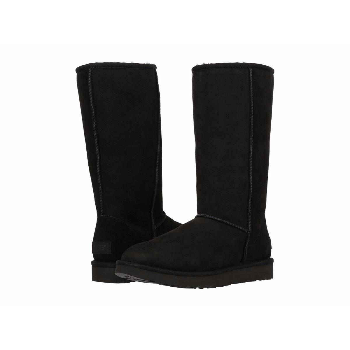 Women Ugg Classic Tall II Boot 1016224 Color Black Suede Upper