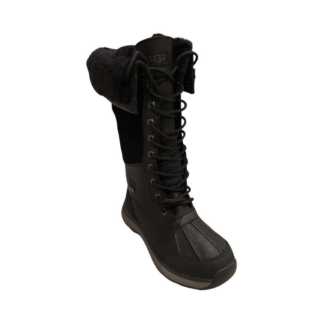 Ugg Women`s Adirondack Iii Tall Black Leather Wateproof Boots 1095142