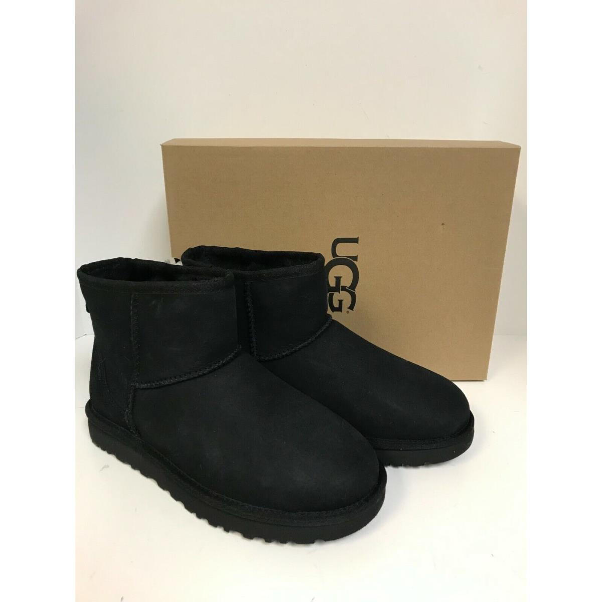 Ugg Women`s Classic Mini II Black Suede Boots