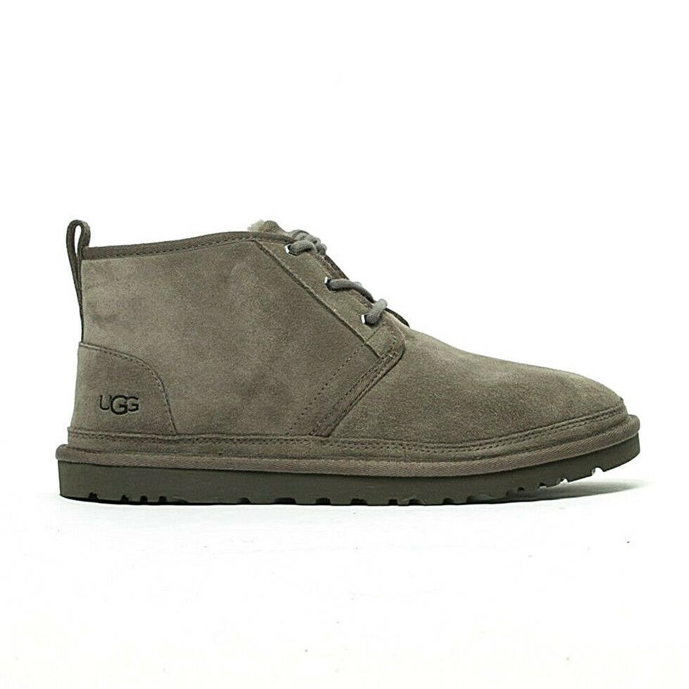 Ugg Australia Mens Neumel Suede Sheepskin Lined Winter Boots Gray