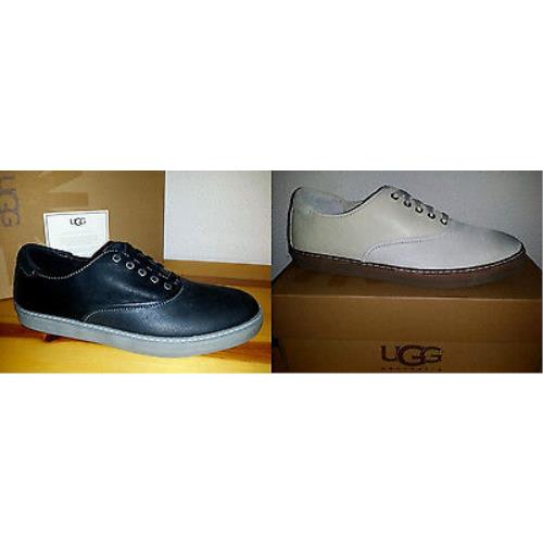 Mens 10 11 12 Ugg Australia Garrick Sneakers + Bonus Lace Cream Black