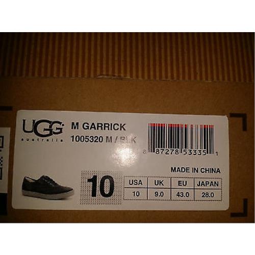 Mens 10 11 12 Ugg Australia Garrick Sneakers + Bonus Lace Cream Black 10