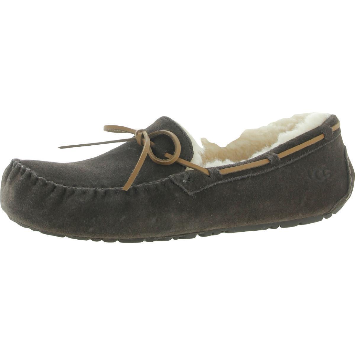 Ugg Olsen Men`s Suede Wool Lined Moccasin Slippers