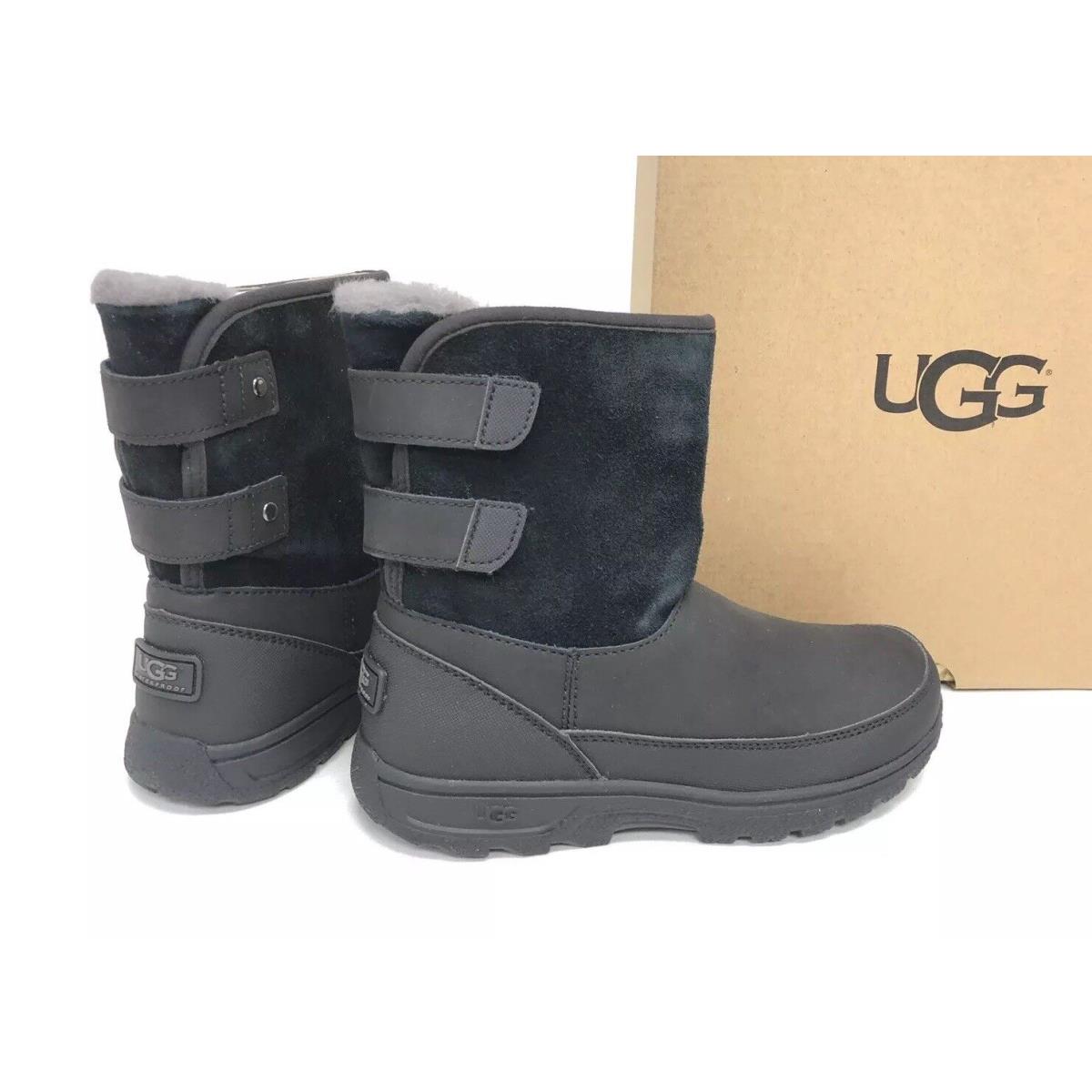 Ugg Australia Kids Tamarind Winter Boots Black Youth Waterproof Wool 1012383K