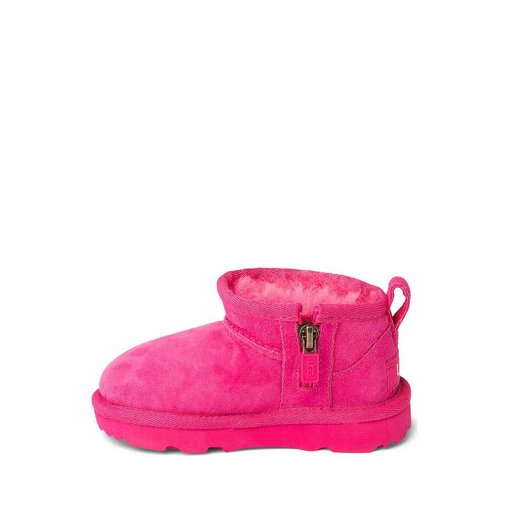 Ugg Toddler`s Classic Ultra Mini 1130750T Berry Suede Slip On Boots