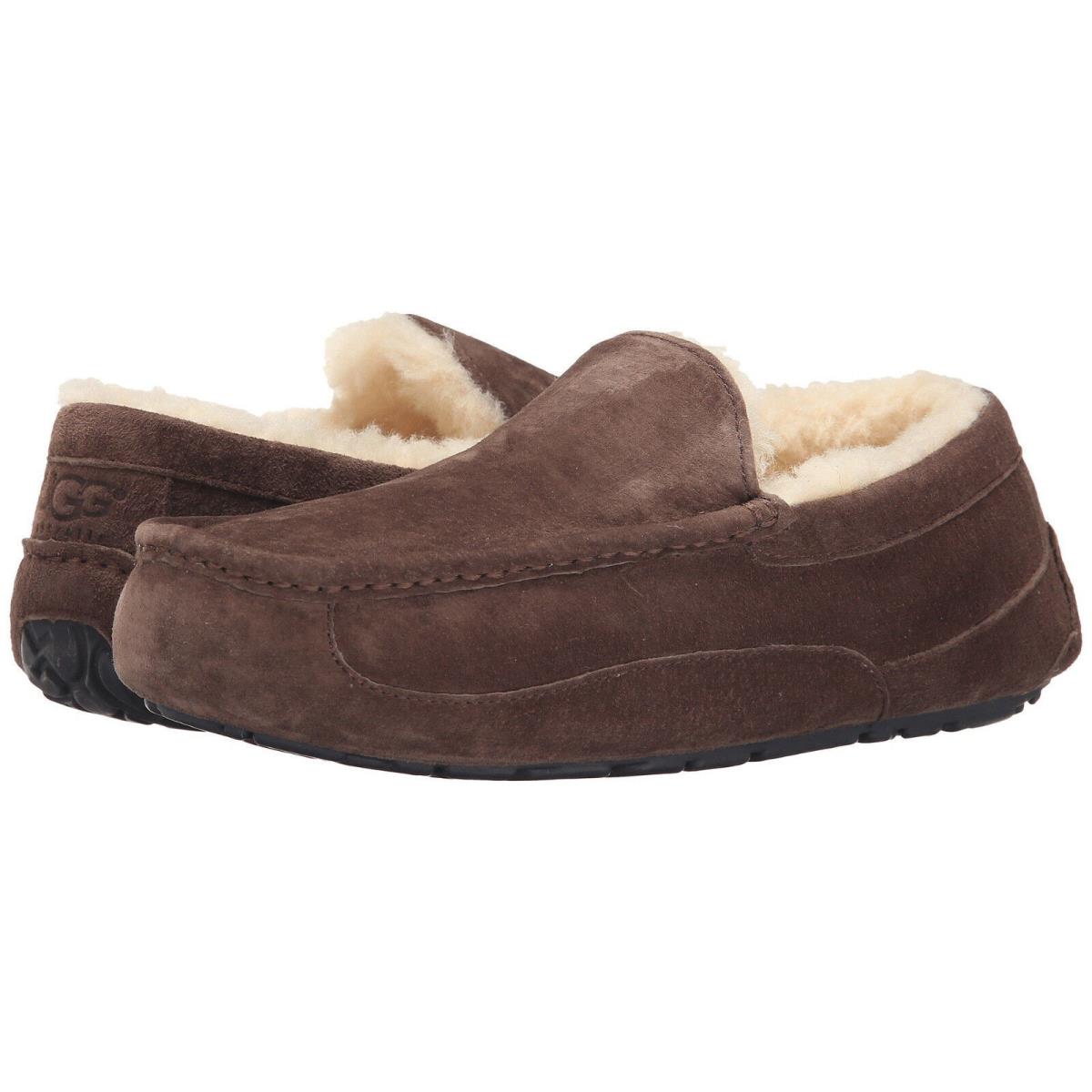 Men Ugg Australia Ascot Suede Slipper 5775 Espresso Charcoal