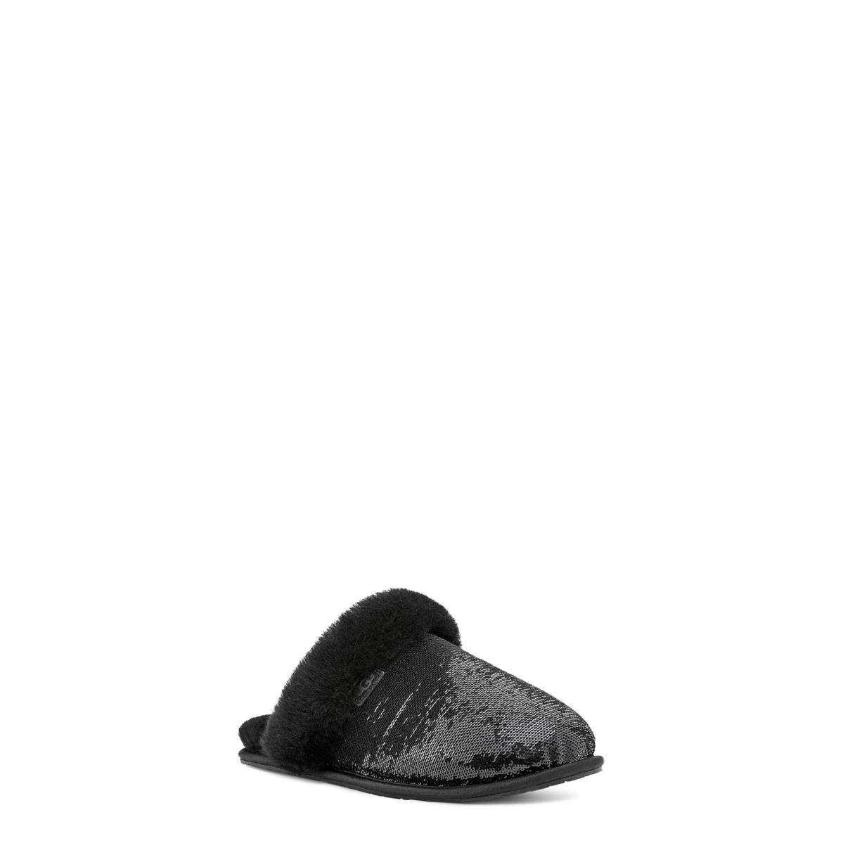 Woman`s Slippers Ugg Scuffette II Mirror Ball Black