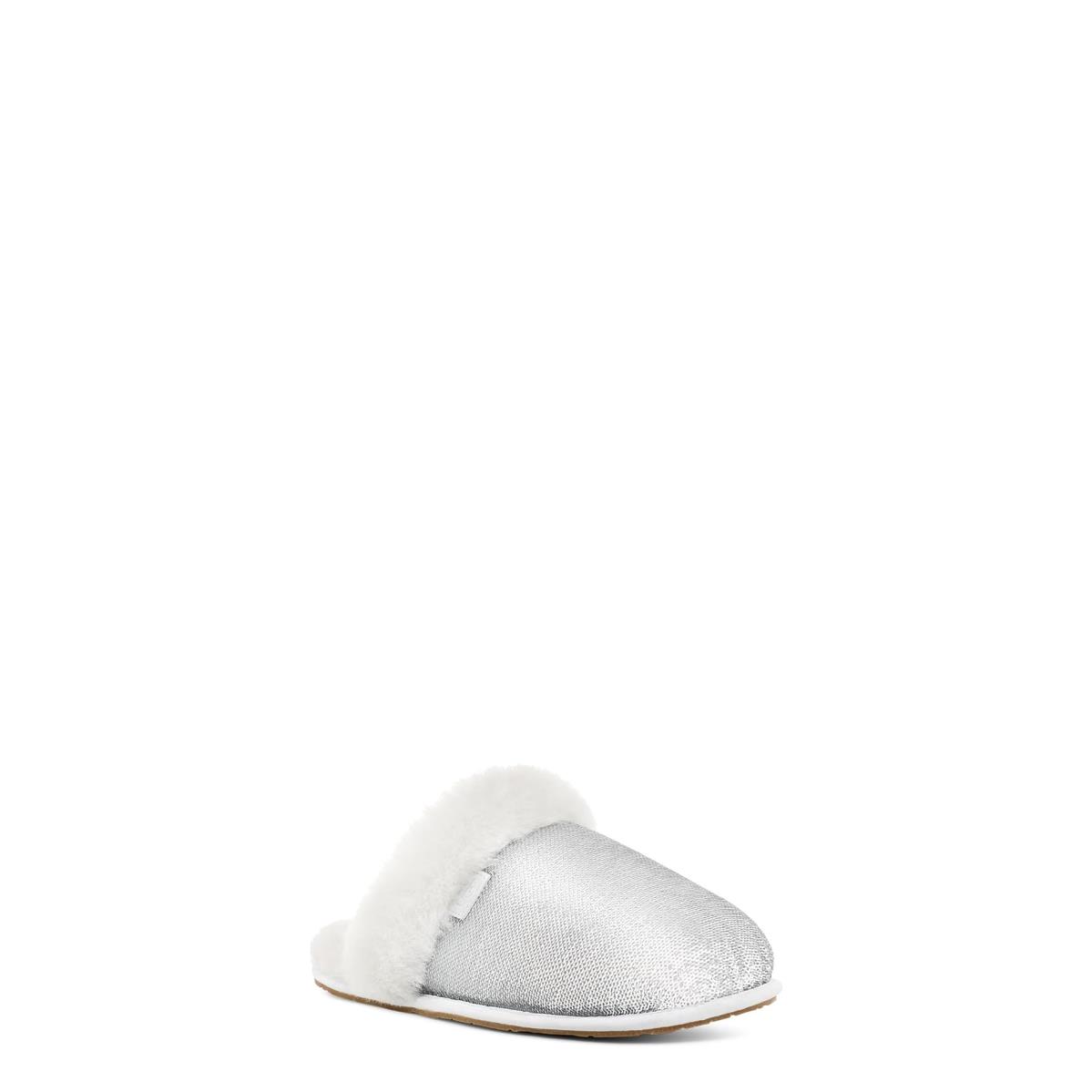 Woman`s Slippers Ugg Scuffette II Mirror Ball Silver