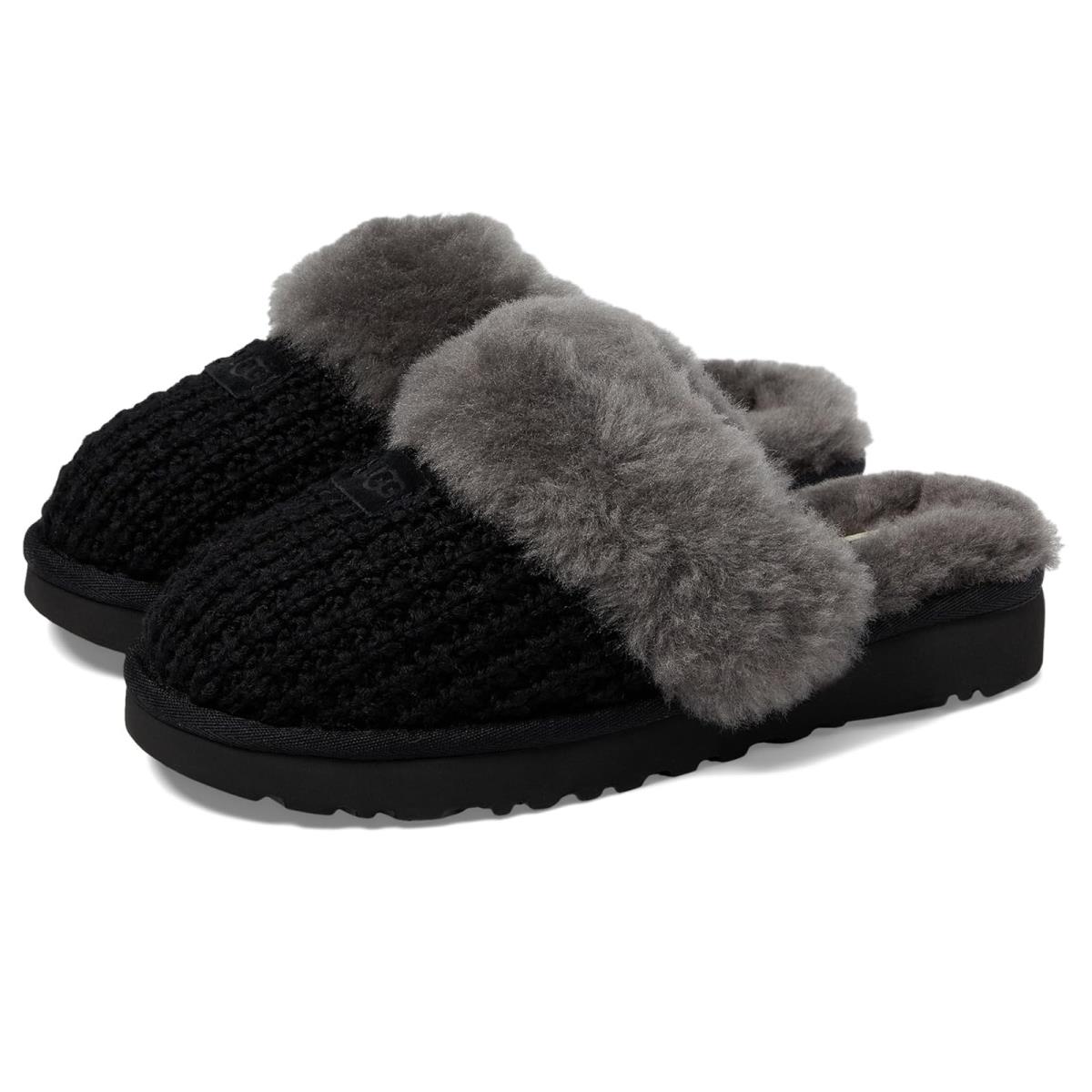 Woman`s Slippers Ugg Cozy Knit Slipper - New Black