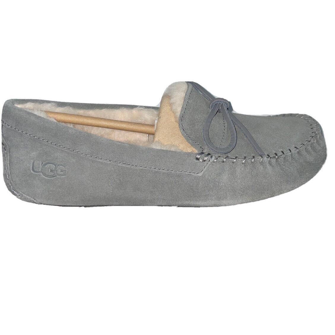 Ugg Men`s Corvin Loafer Suede Slippers Charcoal or Dry Leaf US Sizes 8 9