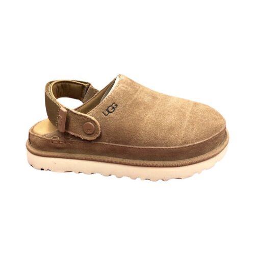 Ugg Women`s Goldenstar Clog Chestnut Suede Shoes Slides 1138252