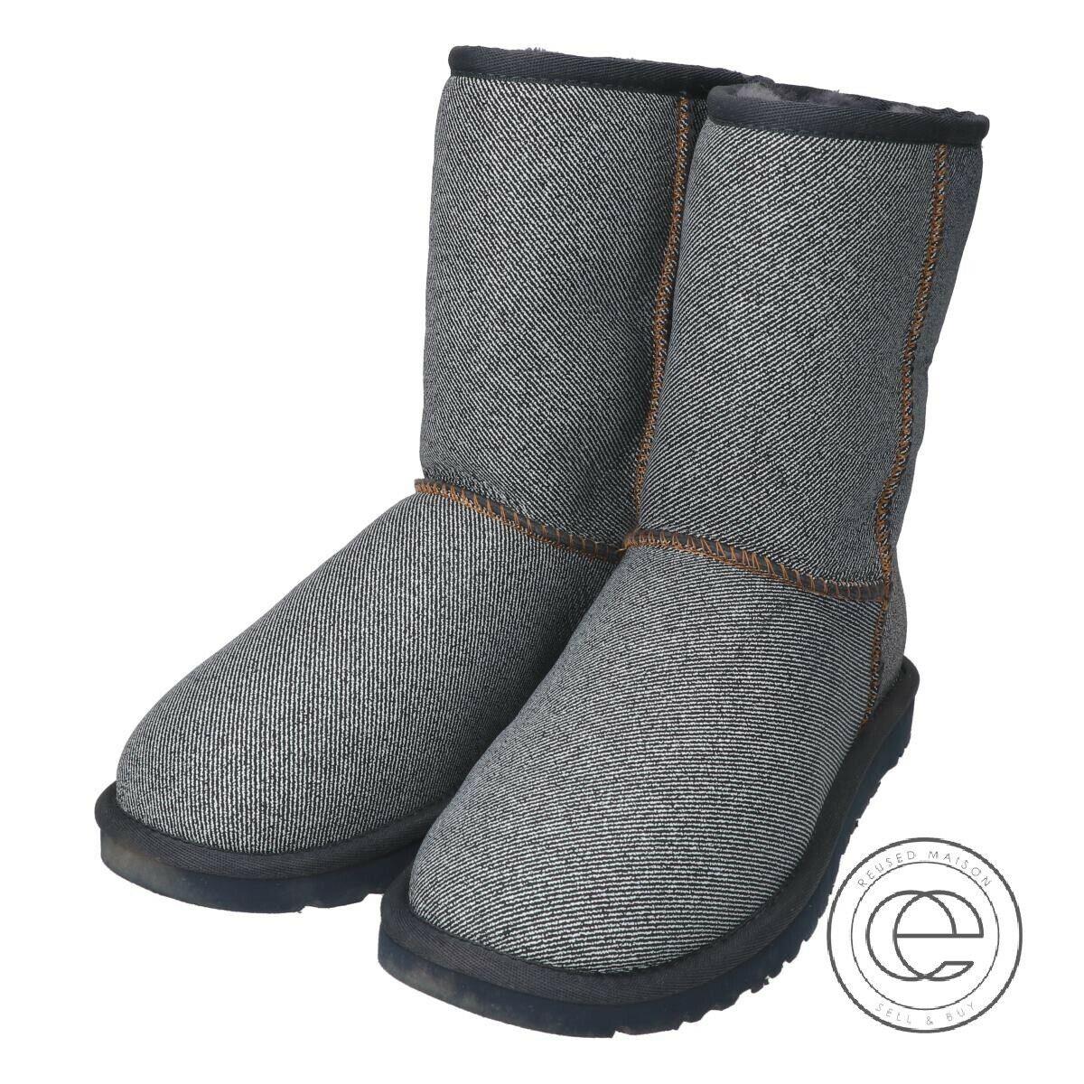 Ugg Australia Classic Short 5825 Sheepskin Lining Treadlite Sole 8 Colors 1000147 - Black Denim