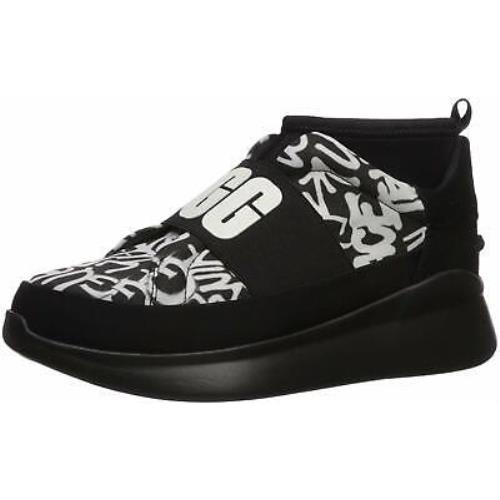 Ugg W Neutra Sneaker Graffiti Pop Sneakers Black / White - Black / White, Manufacturer: Black / White