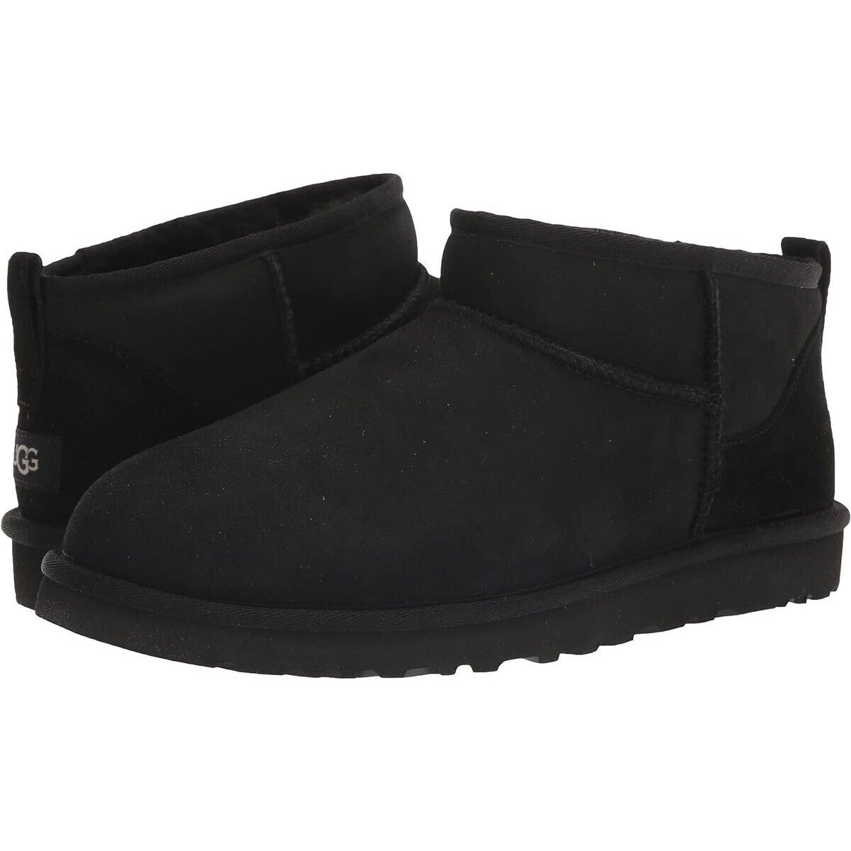 Ugg Men`s Classic Ultra Mini Boot with Box 1137391 - Black