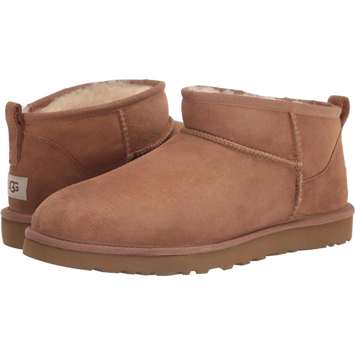 Ugg Men`s Classic Ultra Mini Boot with Box 1137391 Chestnut