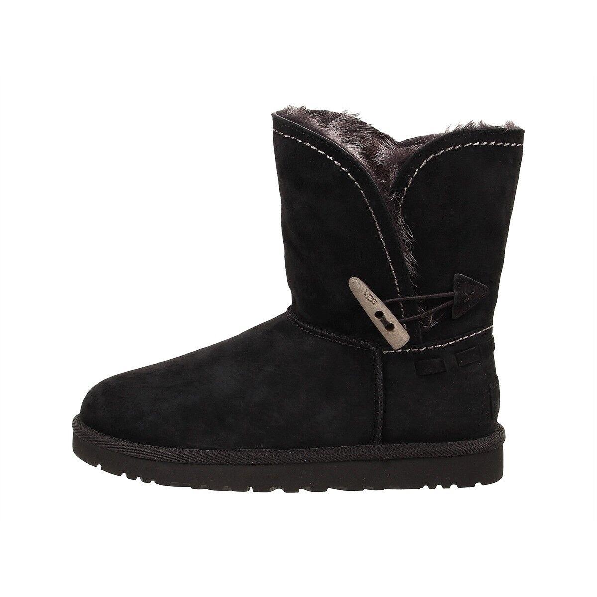 Ugg Australia Women Meadow Ankle Boots Winter Snow Comfort Boots Black