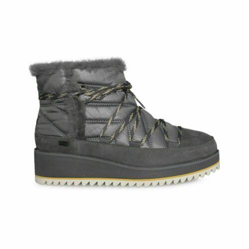 Ugg Cayden Charcoal Waterproof Suede Nylon Snow Women`s Boots Size US 9