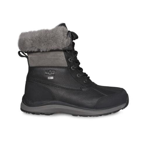 Ugg Adirondack Iii Black Waterproof Sheepskin Women`s Boots Size US 7/UK 5
