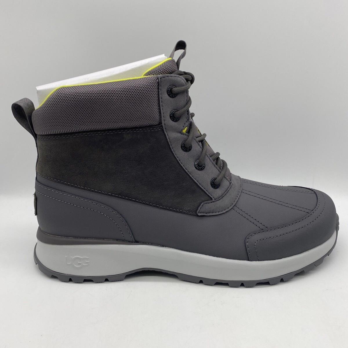 Ugg Emmett Duck Snow Lace-up Boot Waterproof Men`s US Size 11 EU 44 Dark Gray