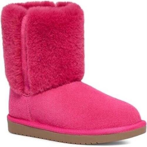 Koolaburra by Ugg Fuchsia Aubrei Girls Short Boots US 2 Little Kid