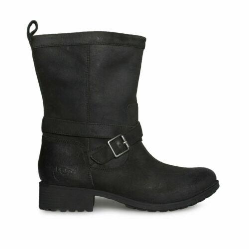 Ugg Glendale Black Waterproof Leather Fashion Women`s Boots Size US 6/UK 4