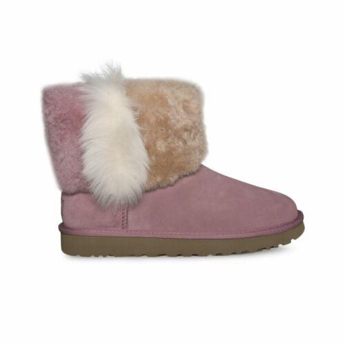 Ugg Classic Mini Wisp Pink Dawn Sheepskin Cuff Women`s Boots Size US 5/UK 3