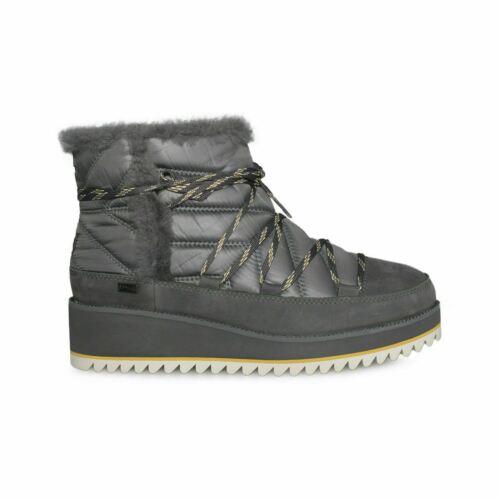 Ugg Cayden Charcoal Waterproof Suede Nylon Snow Women`s Boots Size US 7