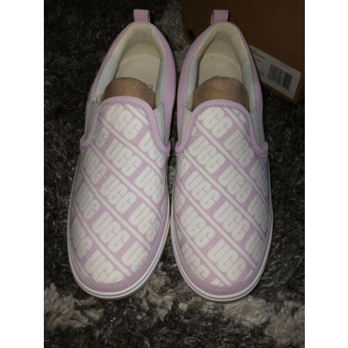 Ugg Caplan Slip-on Logo Sneakers Lilac/white Youth 5