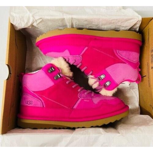 Ugg Highland Hi Heritage in Raspberry Sorbet/rock Rose 1134550K Girl`s Size 6