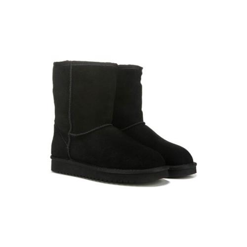 Koolaburra BY Ugg Koola Short Black Suede Sheepskin Women`s Boots Size US 7