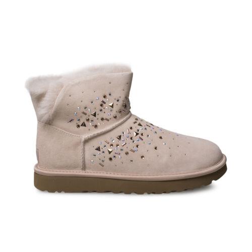 Ugg Classic Galaxy Bling Mini Quartz Suede Sheepskin Women`s Boots Size US 7